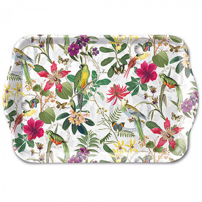 Tablett Tray Melamine 13x21 cm Tropical Jungle