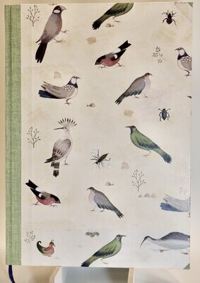 Blankobuch A4 punktkariert, Motiv: Vögel