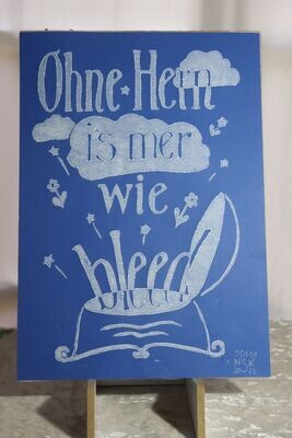Original Linoldruck: Ohne Hern...