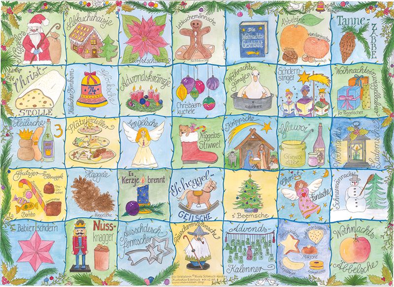 5 Bogen Rhoihessebabier Weihnachtsmix