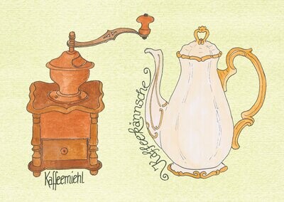 Postkarte: Postkarte: "Kaffeemiehl"