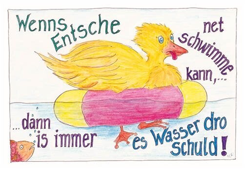 XL-Postkarte XL-Postkarte "Es Entsche"