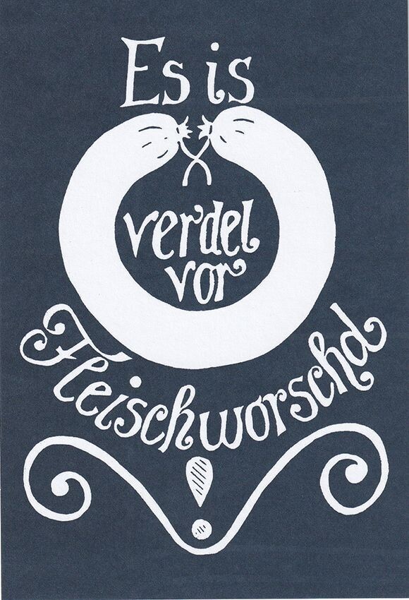 XL-Postkarte: XL-Postkarte: "Es is verdel vor..."