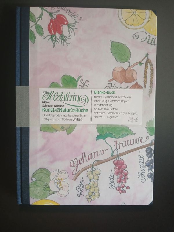 Blankobuch 17 x 24 cm Blankobuch 17 x 24 cm "Obstbabier"