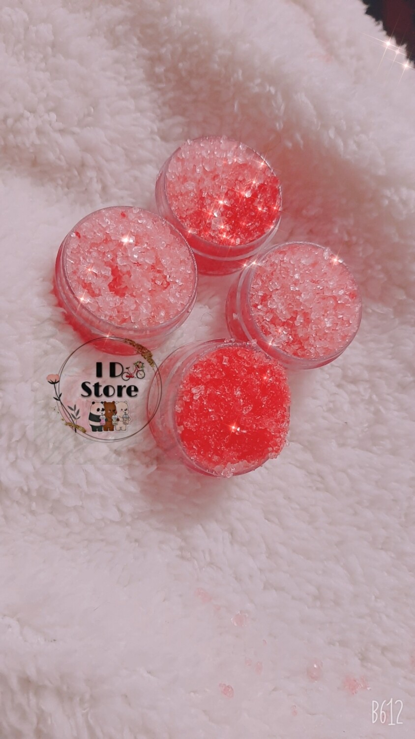 Lip scrub 💋 مقشر لطيف للشفاه للحصول علي شفاة وردية organic %100