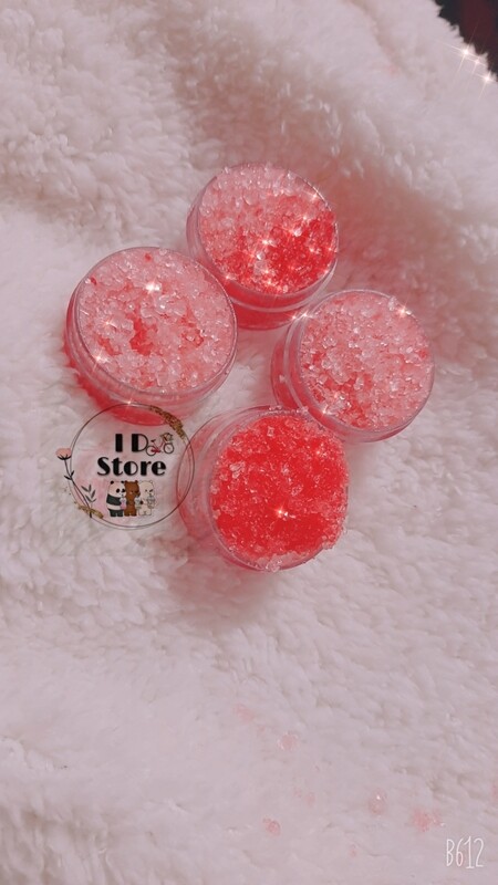 Lip scrub 💋 مقشر لطيف للشفاه للحصول علي شفاة وردية organic %100