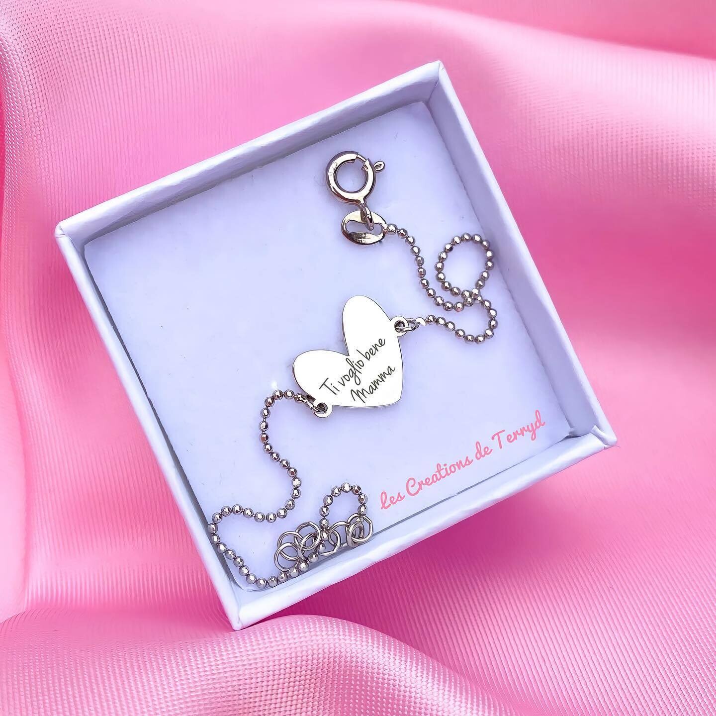 Bracciale con cuore personalizzato