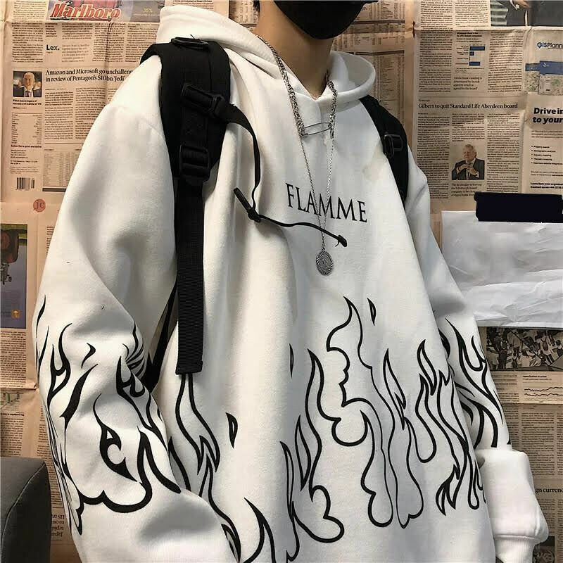 Sudadera Flame White