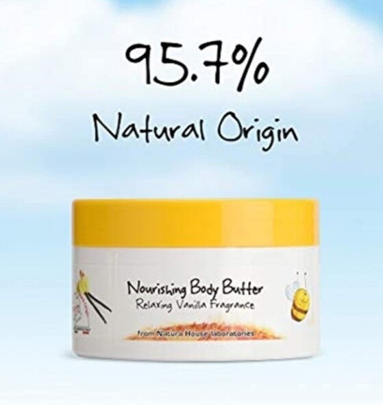 Beemy Honey Nourishing Body Butter, Relaxing Vanilla Fragrance