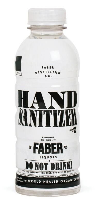 Faber Distilling Liquors Hand Sanitizer 2 Pack DO NOT DRINK