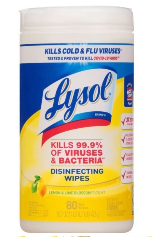 Lysol Advanced Wipes Lemon &amp; Lime Blossom Lg
