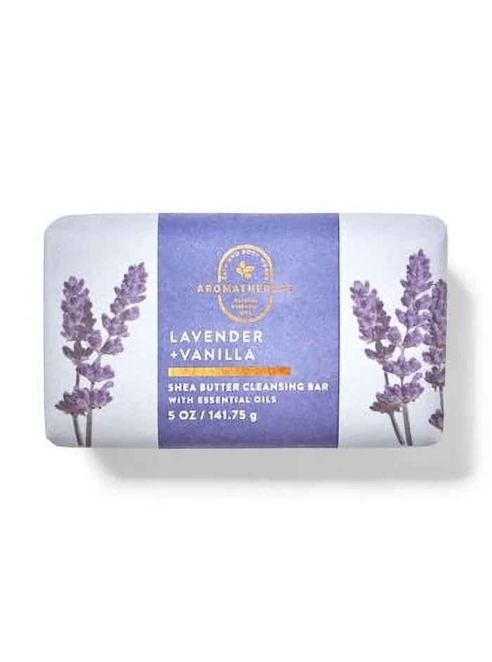 Bath &amp; Body Works Lavender + Vanilla Shea Butter Cleansing Bar Soap 5oz