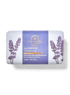 Bath &amp; Body Works Lavender + Vanilla Shea Butter Cleansing Bar Soap 5oz