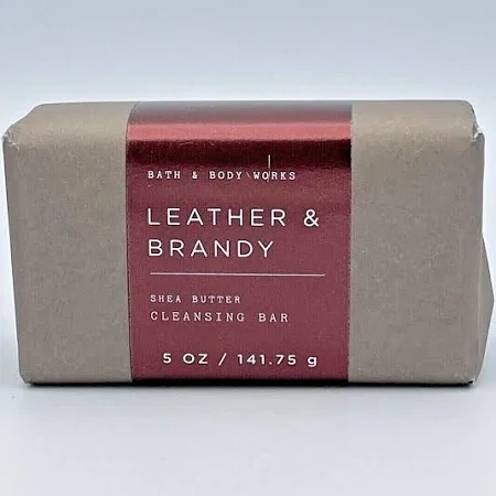 Bath &amp; Body Works Leather &amp; Brandy Cleansing Bar 5 oz