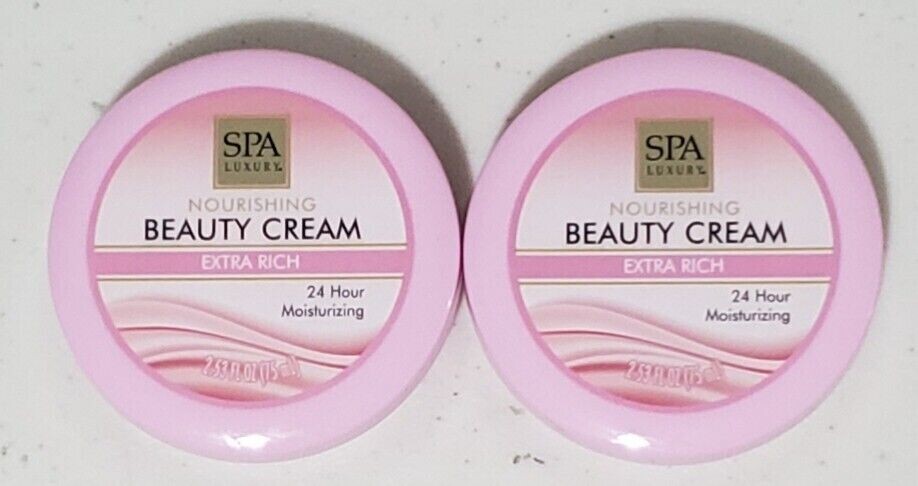 SET OF 4 SPA Luxury Nourishing Beauty Cream Extras Rich 2.53oz x four