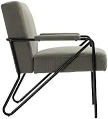 PICK UP ONLY - Mid Century Accent Chair Upholstered Arm Chair Green or Black 1 Each  PICK UP ONLY