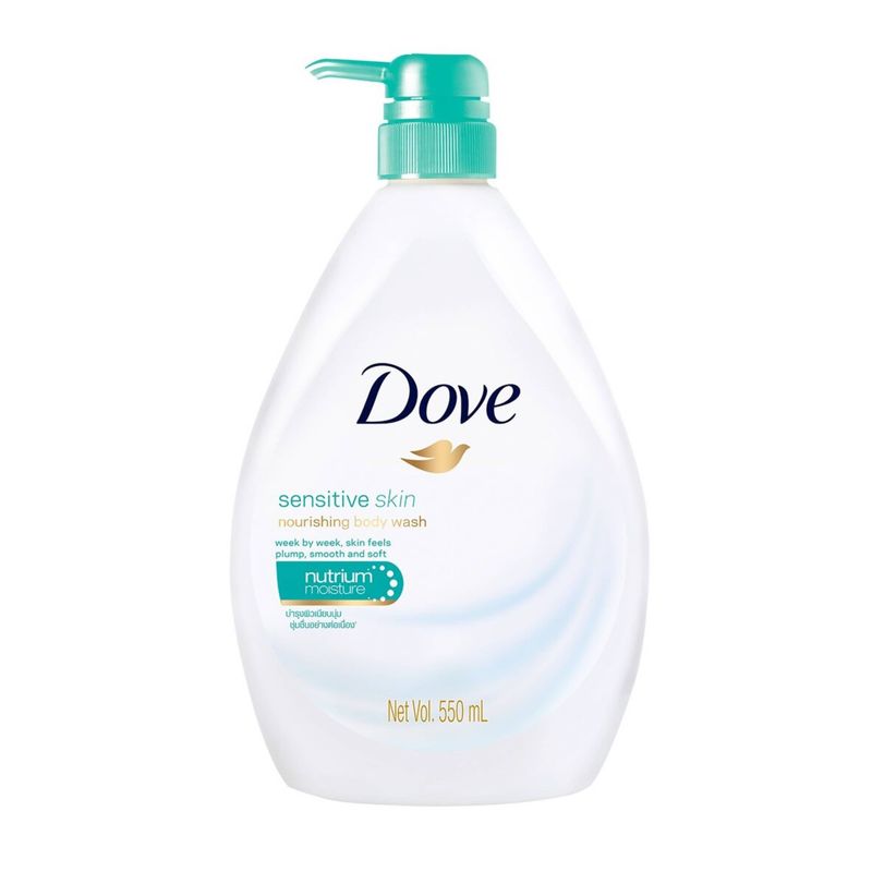 DOVE SENSITIVE SKIN NOURISHING BODY WASH 550ML NUTRIUM MOISTURE