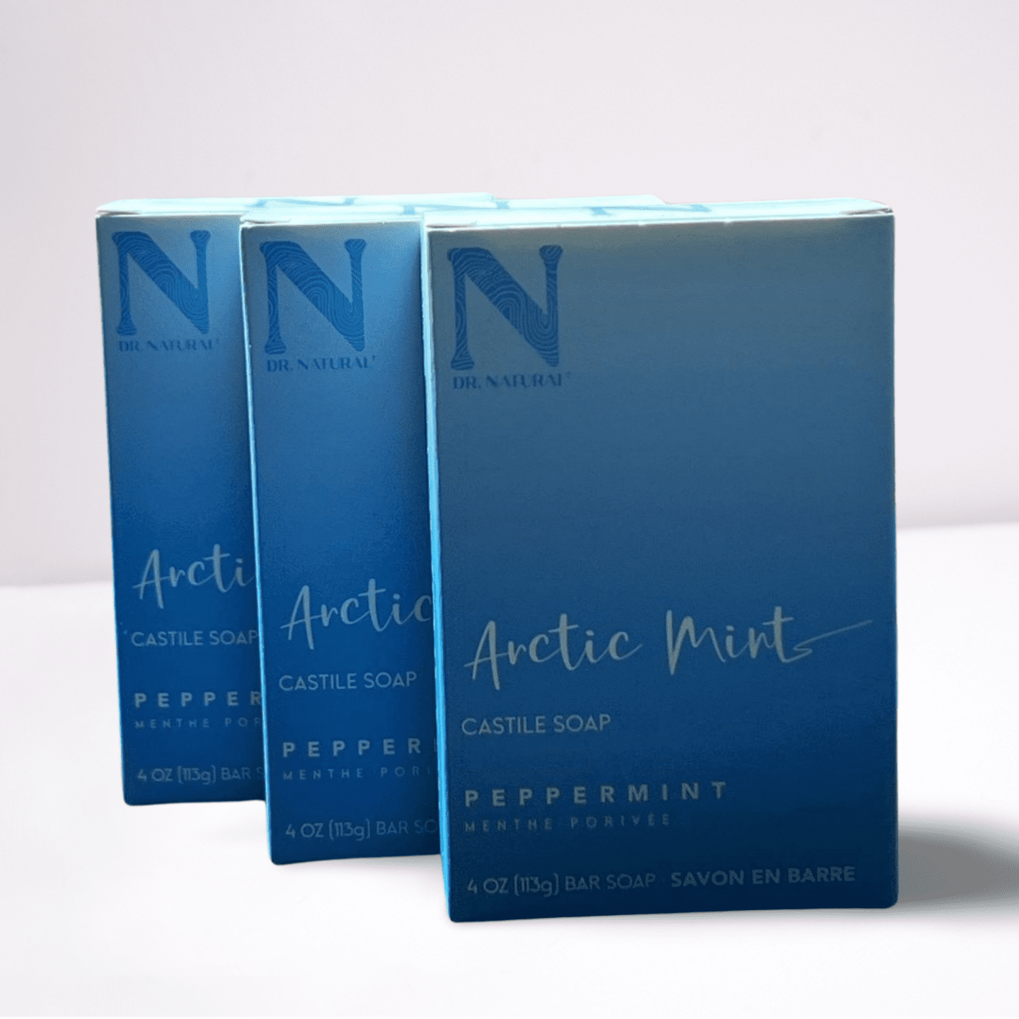 DR Natural&#39;s Arctic Mint Castile Soap 3 Pk of 4 oz (113g)