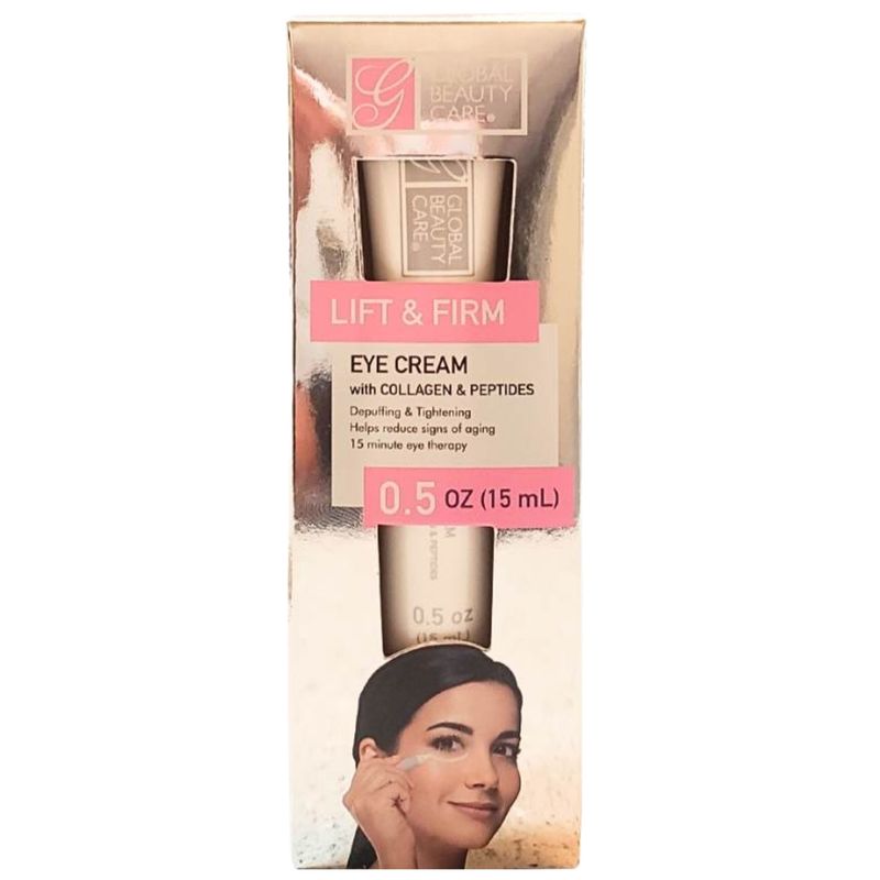 Global Beauty Care Lift &amp; Firm Eye Cream with Collagen and Peptides