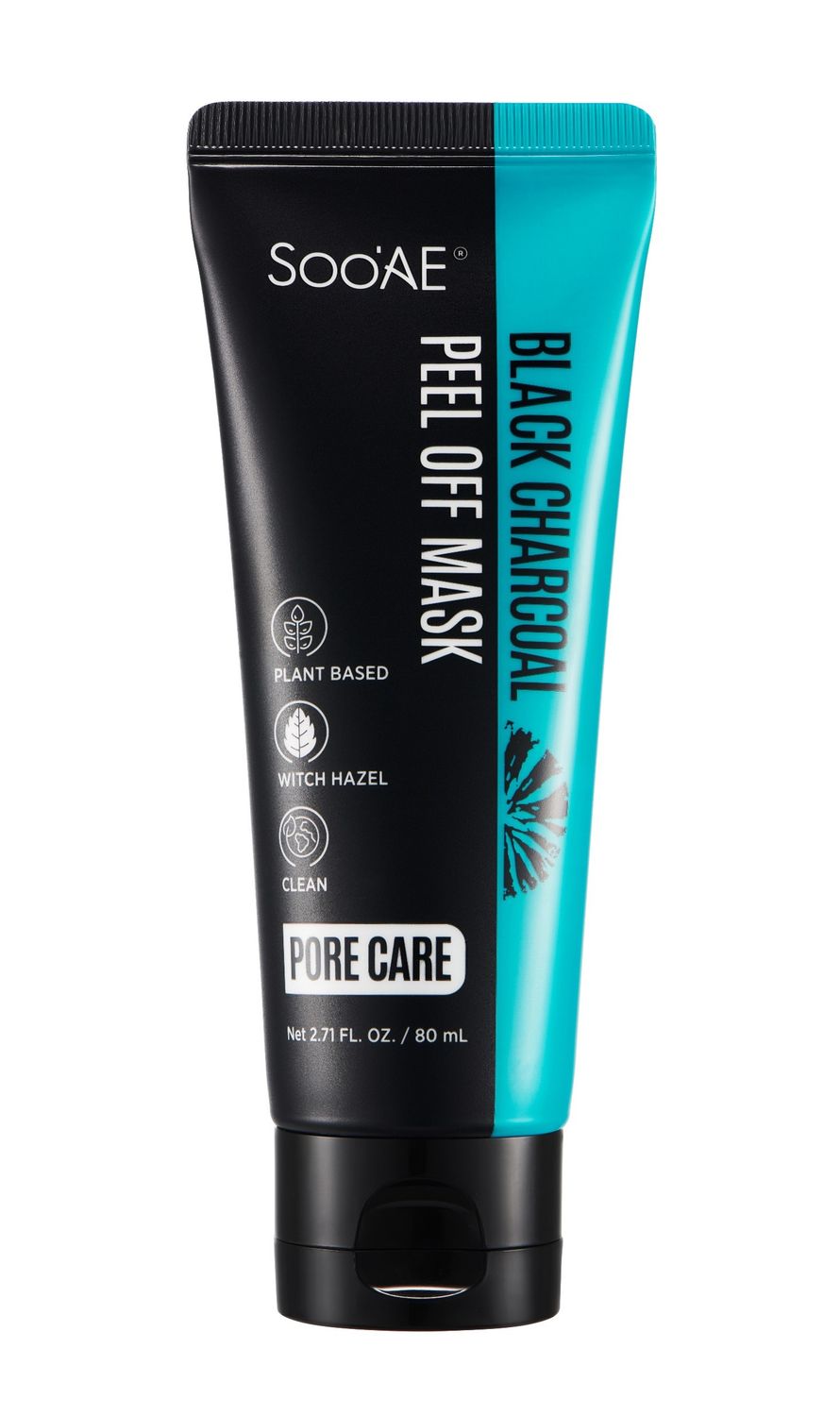 Soo&#39;AE Black Charcoal Peel Off Mask 1 EA - 2023 NEW Deep Pore Cleansing Activated charcoal peel off black face mask Black Head Black Mask Made in Korea
