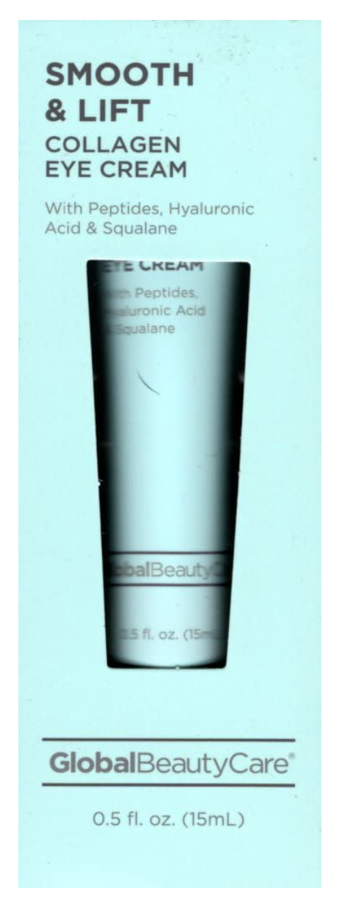 Global Beauty Care Smooth &amp; Lift Collagen Eye Cream with Peptides, Hyaluronic Acid &amp; Squalane 0.5fl oz