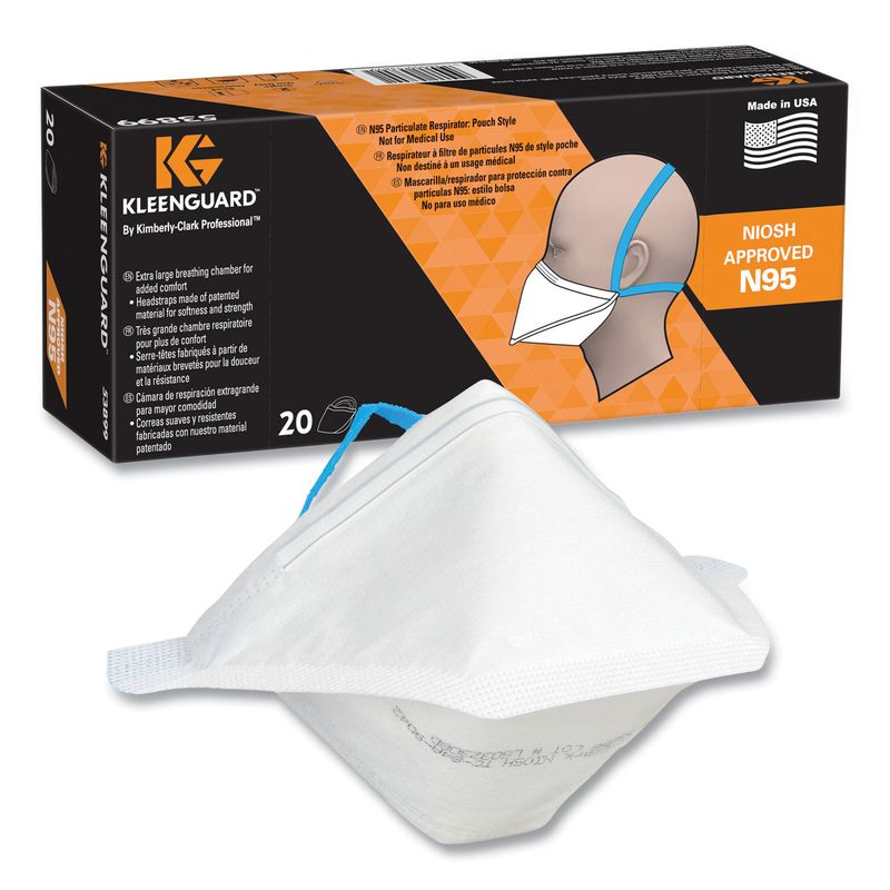 Kleenguard N95 Respirator Reg Sz Pouch Style 20 Count