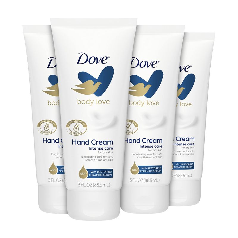 Dove Body Love Moisturizing Hand Cream For Rough Or Dry Skin Intense Care Softens And Smoothes 3Oz 2 Count