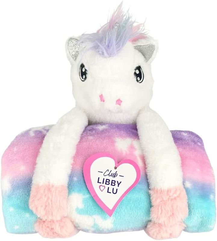 Club Libby Lu Unicorn Throw Blanket And Stuffed Animal