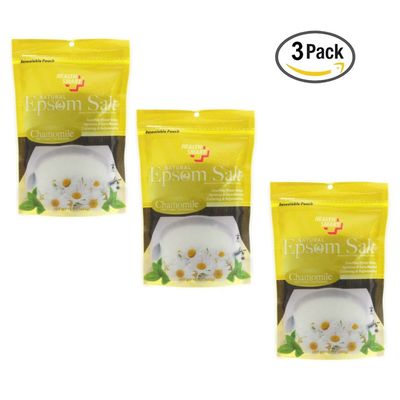 Health Smart Natural Epsom Salt Chamomile With Green Tea Extracts (Pack Of 3)