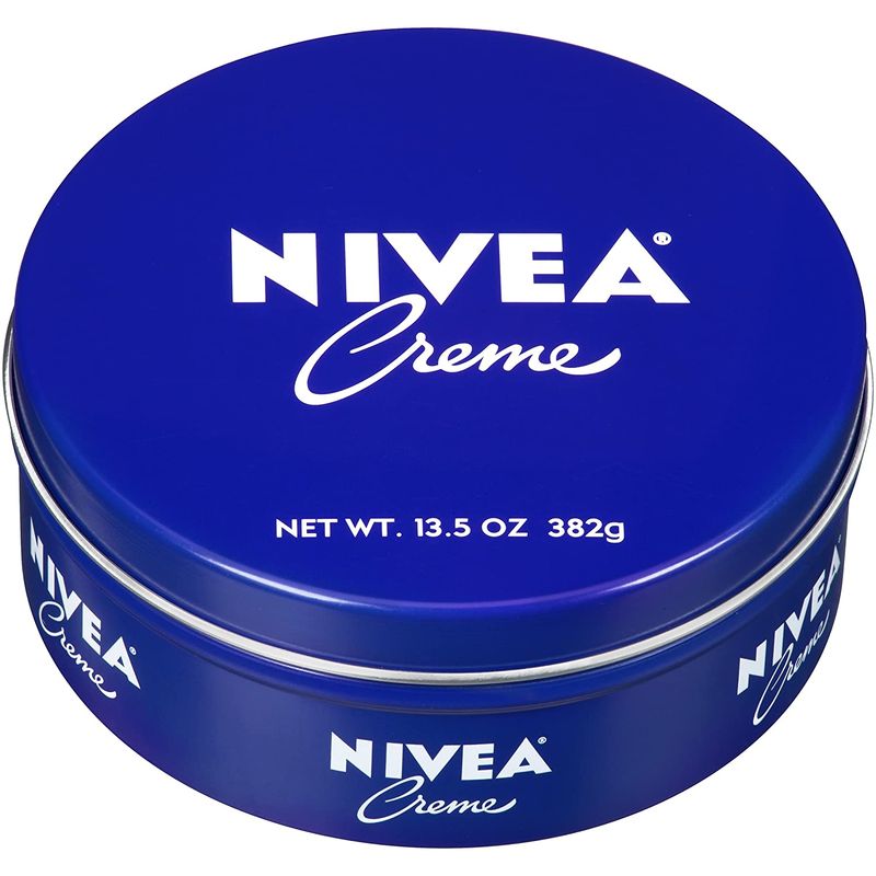 Nivea Moisturizing Body Creme 400ml (13.5 fl oz.) Blue Tin Box Cream 2 Pack