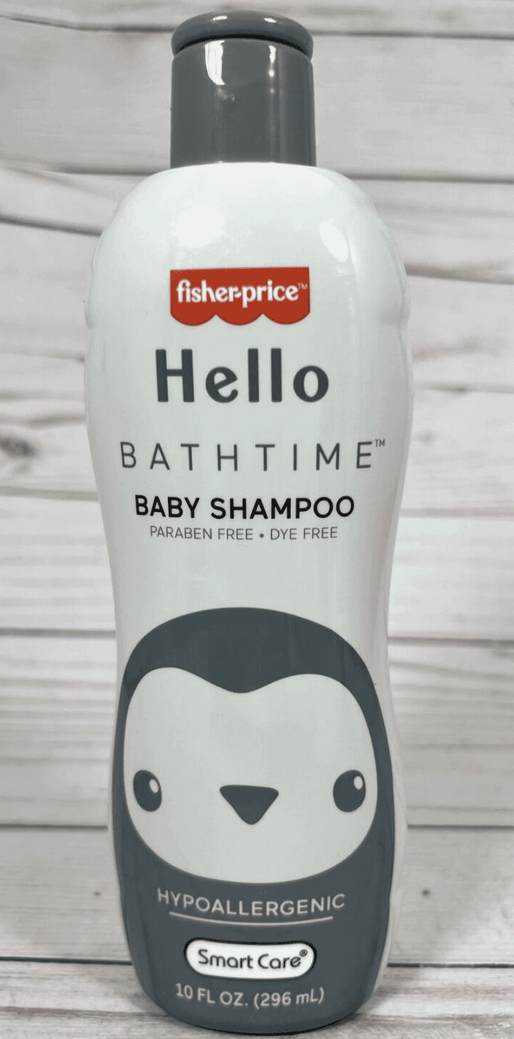 Fisher-Price Hello Bathtime Hypoallergenic Baby Shampoo ~ Paraben Free Dye Free, 10 FL OZ.