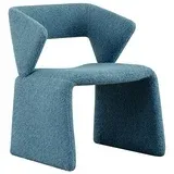 Aleavic Modern Accent Chair Teddie Fabric Blue PICK UP ONLY