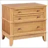 Harper &amp; Bright Designs Modern 3 Drawer Hazel Solid Wood Nightstand