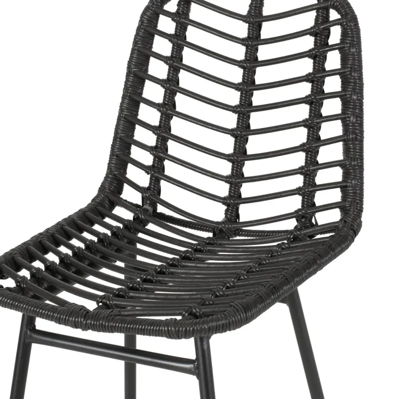 Jessie Outdoor Wicker Barstools Set Of 2