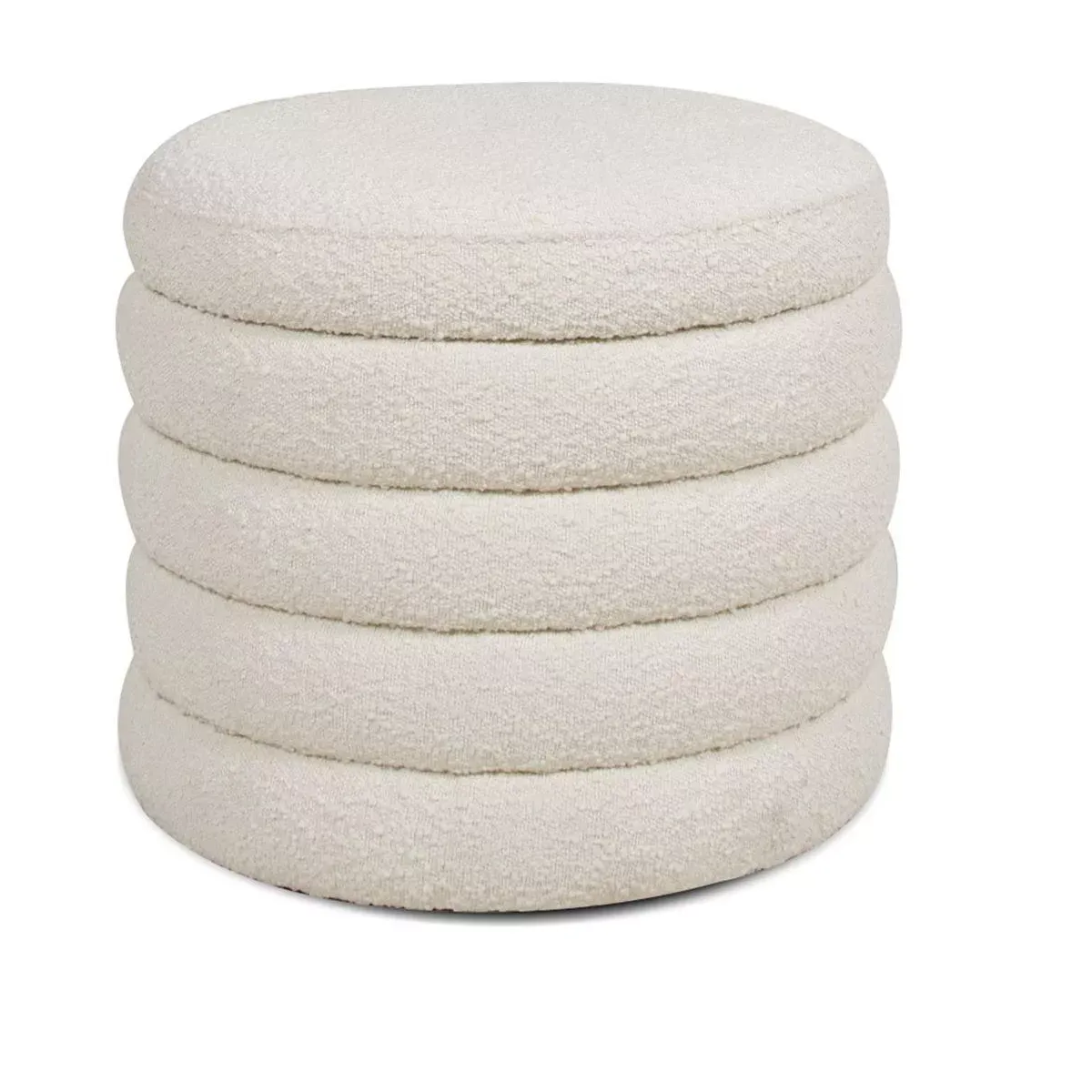 Nicbex Modern Round Storage &amp; Ottoman
