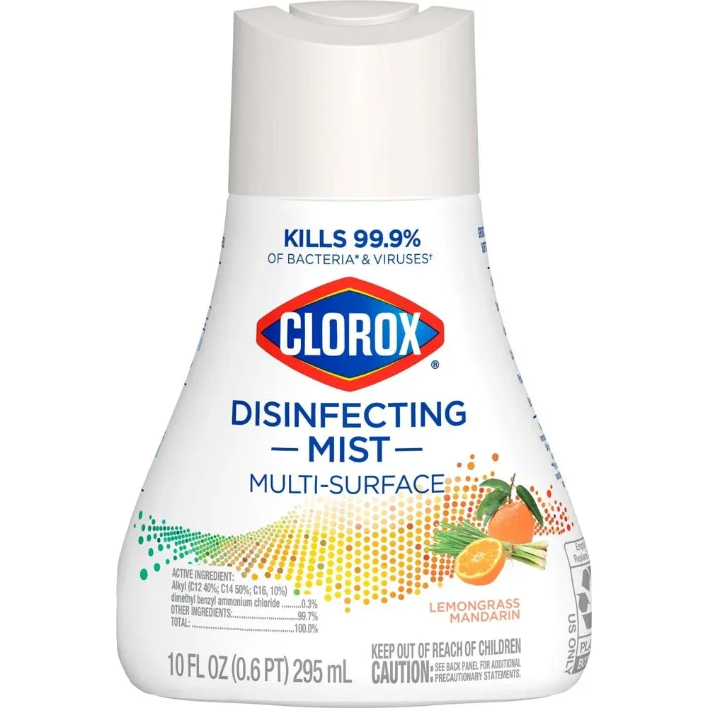 Clorox Disinfecting Mist Multi Surface Lemongrass Mandarin 2 Pack