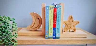 Moon & Star Bookends