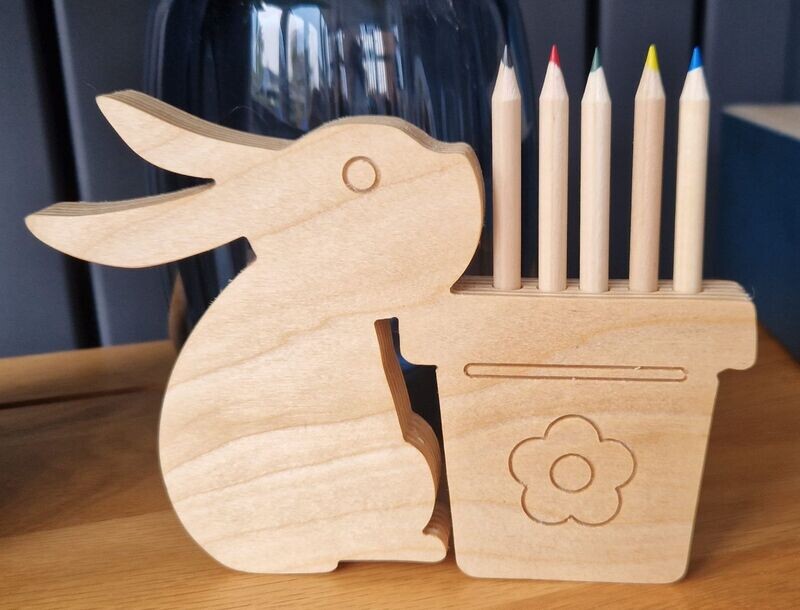 Rosie Rabbit Pencil Holder