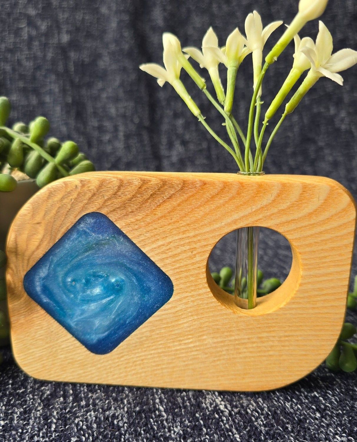 Single Stem Resin Bud Vase