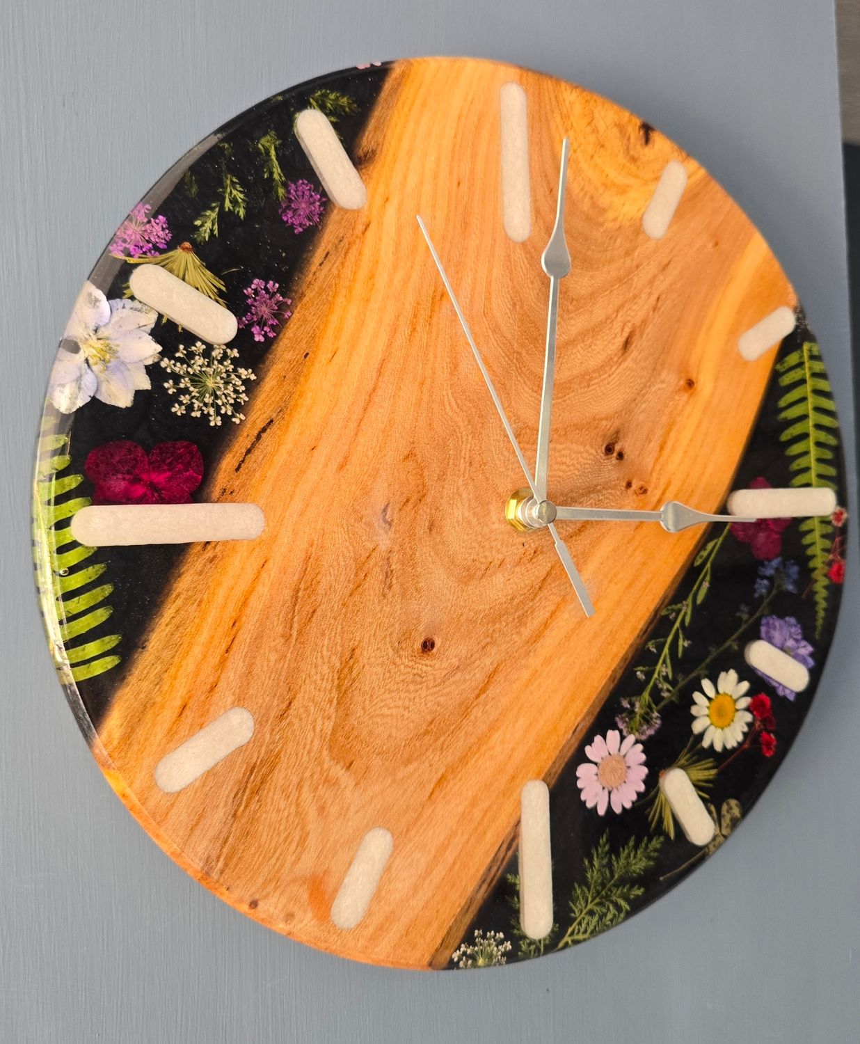 Elm & Wildflower Resin Wall Clock