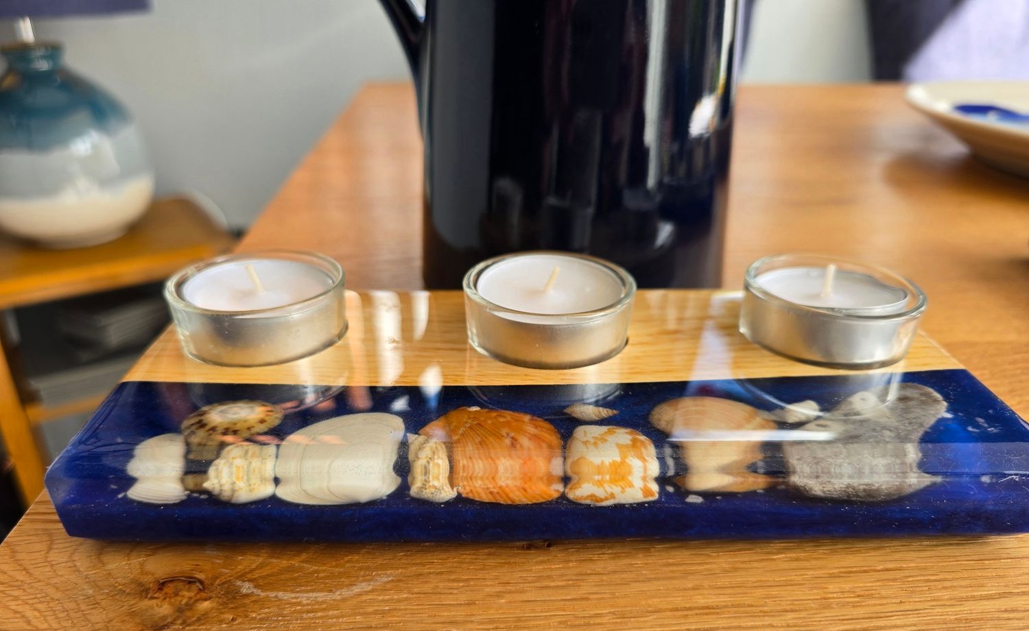 Handmade Coastal Tea-light Centrepiece