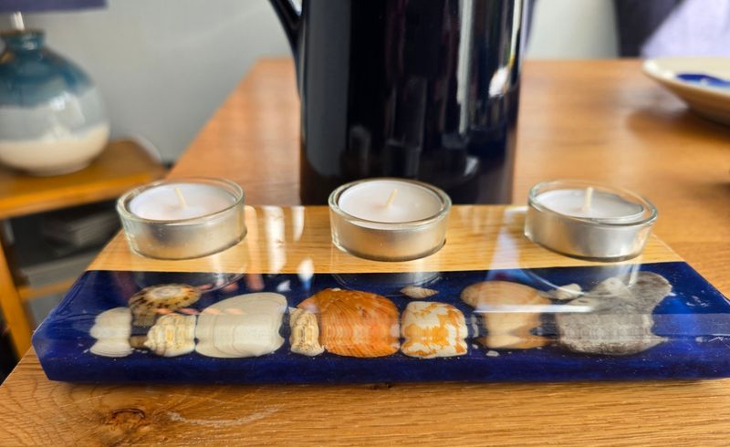 Handmade Coastal Tea-light Centrepiece