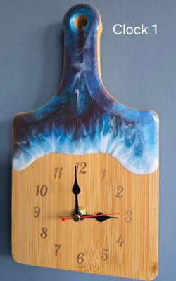 Ocean Themed Chopping Board Wall Clocks Ocean Themed Chopping Board Wall Clocks