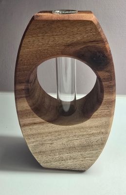 Handcrafted Camphor Wood Bud Vase