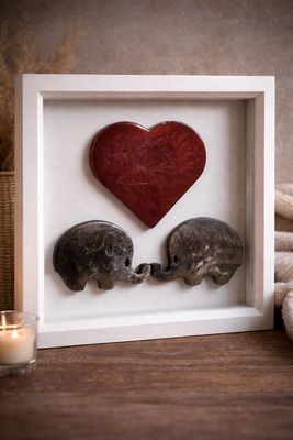 Paired Hearts – Elephants