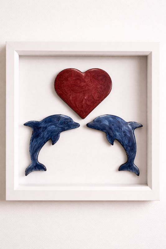 Paired Hearts – Dolphins