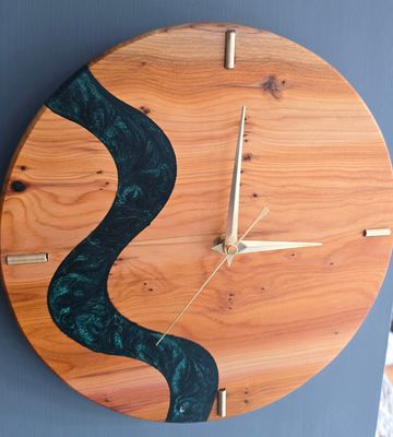 River Flow Yew Wall Clock River Flow Yew Wall Clock