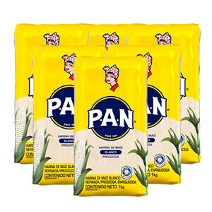 Bulto 20 Harina Maiz Precocida Pan 1kg Polar