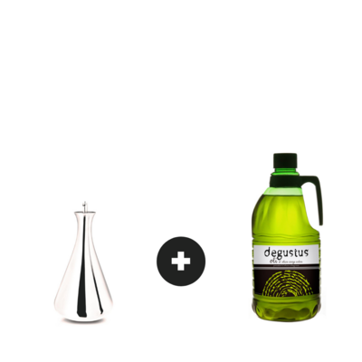 2L Extra Virgin Arbequina Olive Oil + 500ml Stainless Steel Cruet