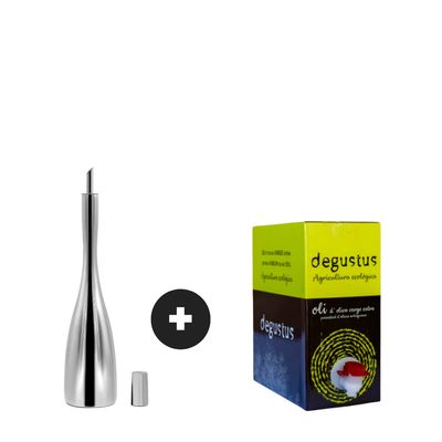 5L Organic Extra Virgin Olive Oil + 450ml Stainless Steel Cruet